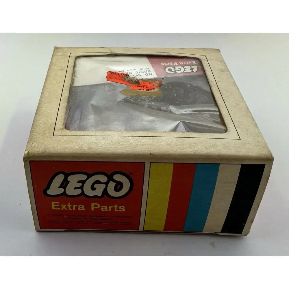 Vintage 1969 LEGO Samsonite Set 045-2 Assorted Parts Clear Bricks w Base